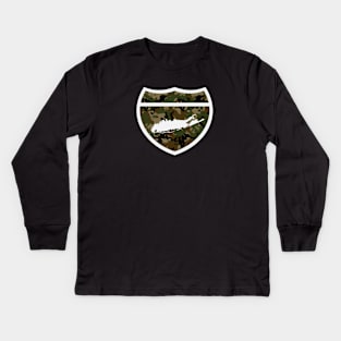 495 Collection Camo Kids Long Sleeve T-Shirt